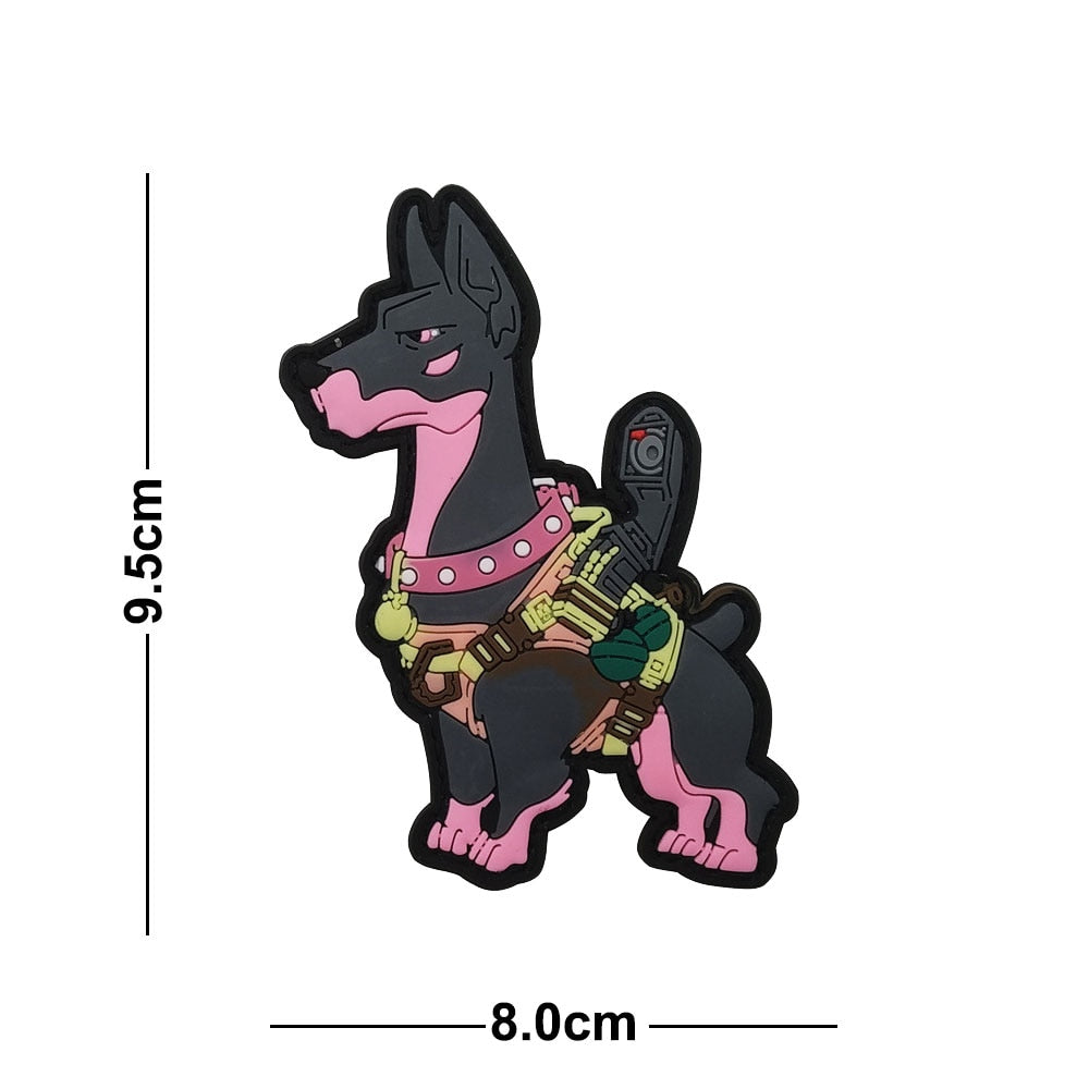 Cartoon Dog Military Tactical Embroidered Patches Armband Backpack